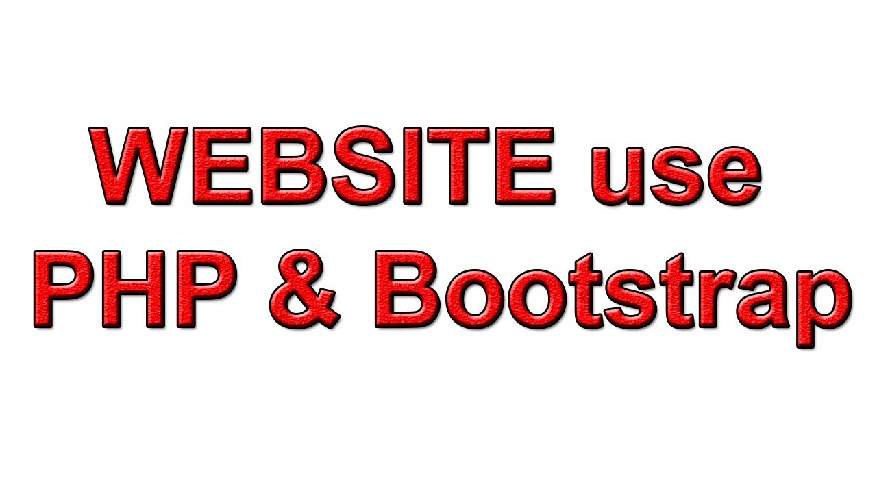 How to Create A Website Use PHP and Bootstrap Part 42 - YouTube
