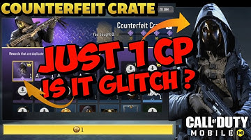 COUNTERFEIT CRATE | JUST 1 CP UNLOCK GRINCH GILDED ASSASSIN | COUNTERFEIT CRATE CODM