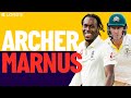 Jofra archer vs marnus labuschagne every ball  fiery bowling spell and gutsy batting  ashes 2019