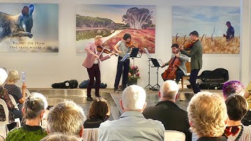 Australian String Quartet arrive at Kangaroo Island Airport