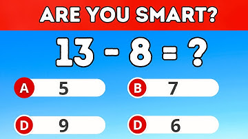 How Smart Are You? Math Quiz #2