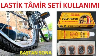 Bisiklet lastik tamir kiti seti nasıl kullanılır | Patlak bisiklet lastiği tamir nasıl yapılır