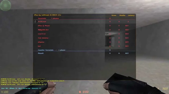 Counter-Strike AMXModX Plugin - IP Shower [Hide Admins|Flag Control|IP Menu]
