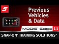Previous Vehicles &amp; Saved Data: MODIS Edge™ (Pt. 11/13) | Snap-on Training Solutions®