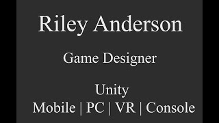 Game Designer Demo Reel