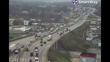 Debris from I-24 bridge causes emergency lane closures