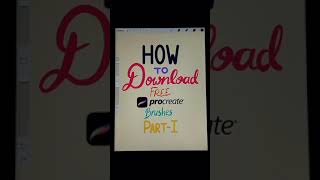 How To Download FREE Procreate Brushes | Part - 1 | #Shorts screenshot 4
