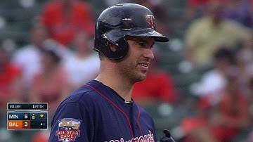 MIN@BAL: Mauer drives in two runs on a single to left