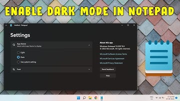 How to Enable Dark Mode in Notepad in Windows 11