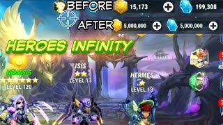 Heroes Infinity: Super Heroes------ Belajar bersama mengubah Gold & Gems dengan #GameGuardian2022 screenshot 5