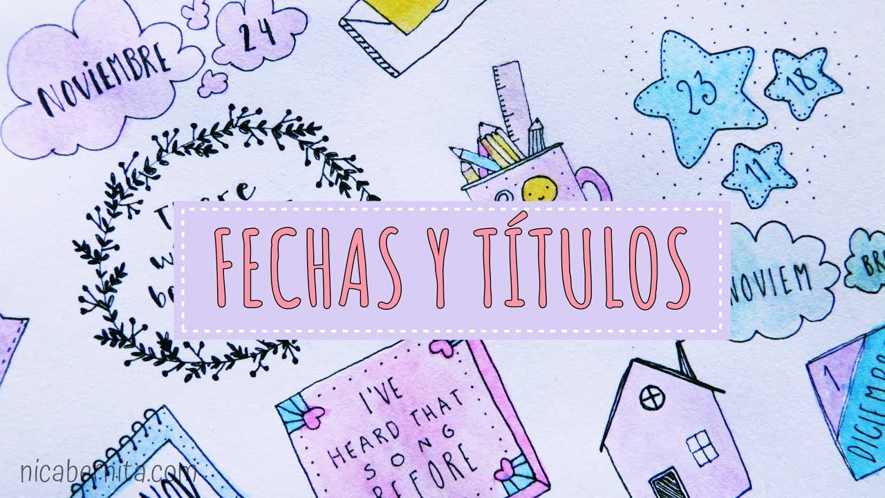 IDEAS FÁCILES PARA DECORAR APUNTES 💜 CÓMO DECORAR TÍTULOS Y FECHAS ❤  APUNTES BONITOS - thptnganamst.edu.vn