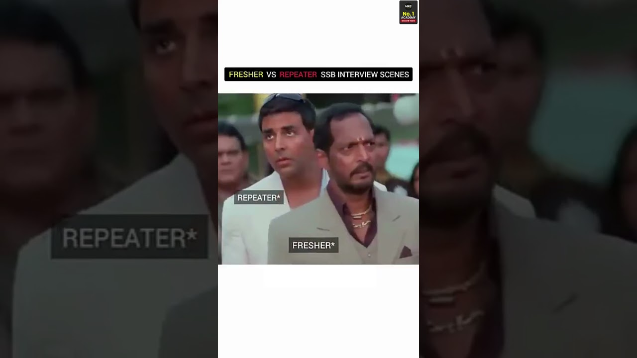 Fresher vs Repeater in SSB Interview 😅