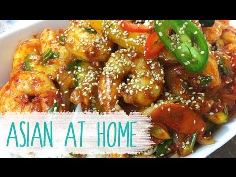 Spicy Stir Fry Shrimp Recipe | Seonkyoung Longest
