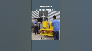 M7MI Diesel Powered Hydraform Soil Block Machine #brickmachine #interlockingbricks
