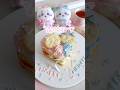 ちいかわ&ハチワレちゃん、お誕生日おめでとう🎀🩵 #手作りケーキ #お菓子作り #ネイキッドケーキ #ちいかわ #ハチワレ #ちい活 #バースデーケーキ #推し活 #クッキー #手作り