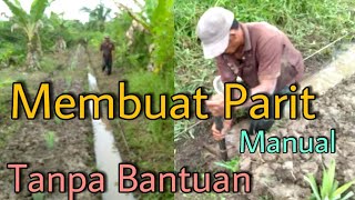 Manually Making Ditches Is Suitable For New Transmigrants In North Kalimantan #nurfaizah