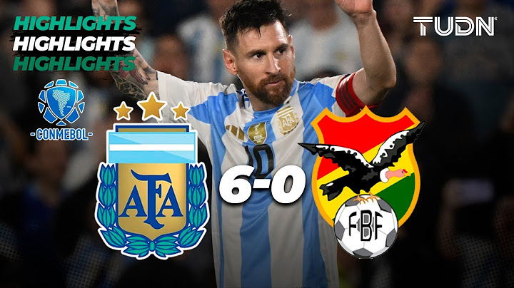 HIGHLIGHTS - Argentina 6-0 Bolivia | CONMEBOL 2024 Qualifiers |