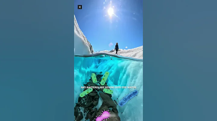 drinking water directly from glaciers is dangerous? #shorts #dangerous