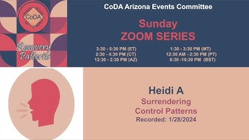 CoDA: Surrendering Control Patterns