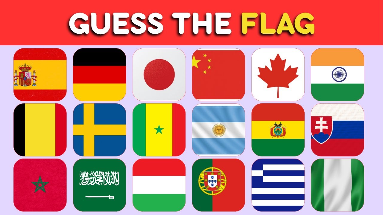 GUESS THE FLAG • 40 World Flags Quiz (Test Your Knowledge)