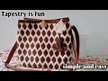 Cara Membuat Tas Rajut dengan Motif Sarang Lebah|Tapestry Technique is Fun|Crochet Bag Tutorial