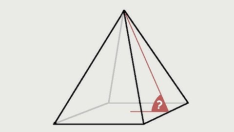 Angle formed by the Base and other Face of a Pyramid
