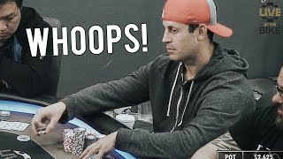 This Didn't Go As Planned | Garrett Adelstein BRINGS THE ACTION ♠ Live at the Bike!