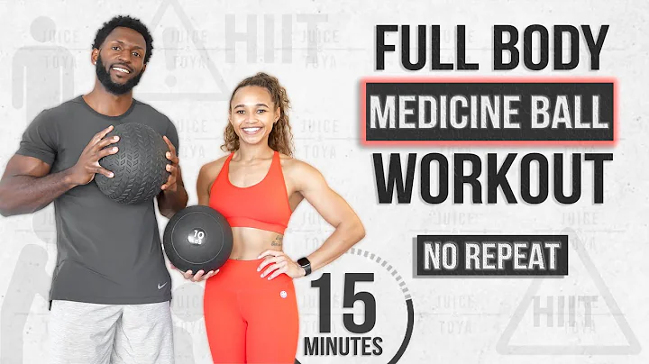 15 Minute Medicine Ball HIIT Workout (No Repeat + ...