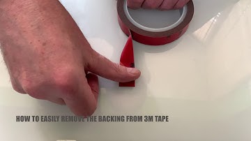 How to Easily Remove the Backing from 3M Tape