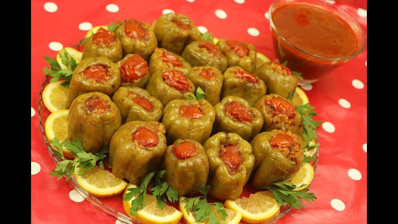 فلفل محشي بزيت الزيتون ودبس الرمان باطيب طعمة واسهل طريقة مع رباح محمد ( الحلقة 713 )