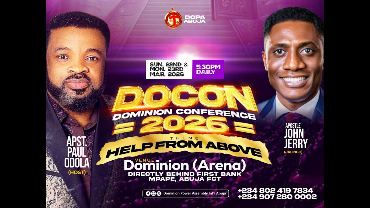 DOCON 2026 || HELP FROM ABOVE (DAY 1) WITH APOSTLE PAUL ODOLA