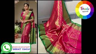 Latest Arrivalsbanarasi Soft Silk Sareesdesigner Pallu Designer Blouse