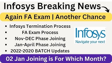 Infosys Breaking News| 02 JAN 2023 Joining |Jan-April Phase Joining |Termination Process |2022-20