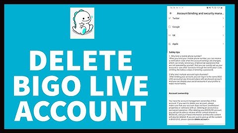 How to Delete Bigo Live Account from Your Android Phone? UnInstall Bigo Live App |