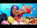 10 Lobster Tails, Corn and Potato Seafood Boil Mukbang