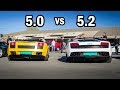 Lamborghini gallardo 50 v10 vs 52 v10 sound comparison