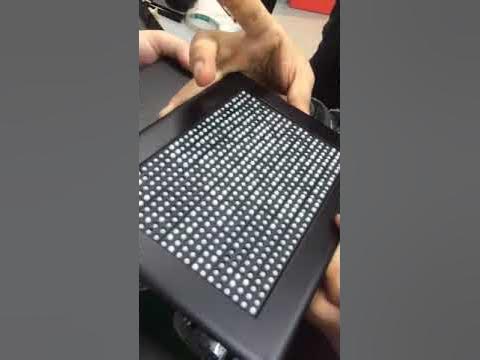 The demonstration of multi-line braille display device - YouTube