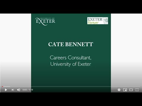 Alumni Careers Support - Q&A with Exeter Consultant Cate Bennett