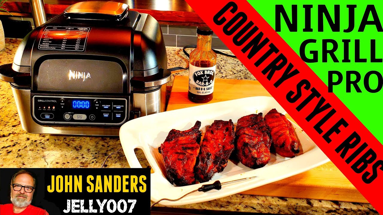 COUNTRY STYLE BBQ RIBS | NINJA PRO GRILL FOODI Grilled Barbecue PORK ...