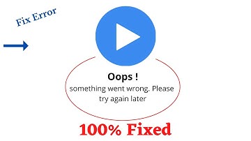 Fix #mxplayer Oops Something Went Wrong Error. Please Try Again Later Problem Error Solved