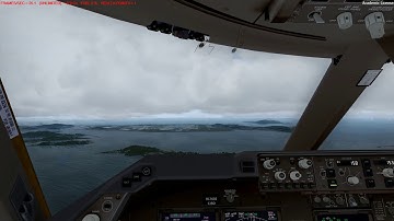P3Dv4.5 PMDG 747-8 RKSI arrival