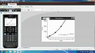 Creating a Power Graph and Scatterplot on TI-nSpire
