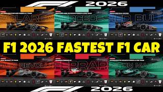 F1 2026 | FASTEST F1 Car Speed Battle! 🔥 All 2026 Cars Top Speed Test (F1 26 DLC)
