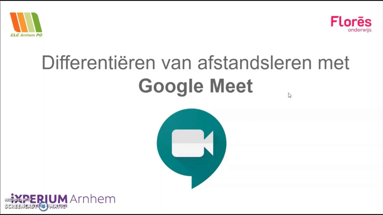 Differentiëren van afstandsleren met Google Meet