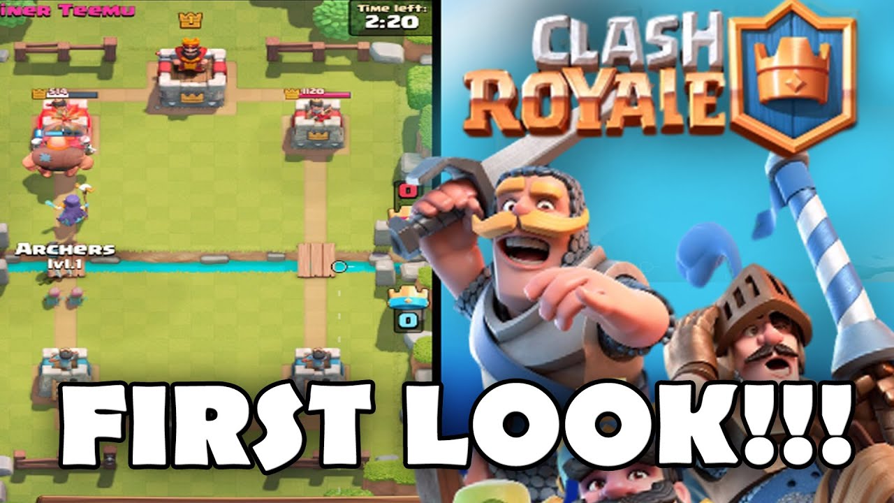 NEW SUPERCELL GAME! CLASH ROYALE GAMEPLAY - My First Look ...