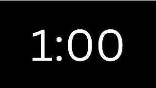 1 Minute Countdown Timer ⏱️ | With Alarm | Clean & Simple | No Distractions