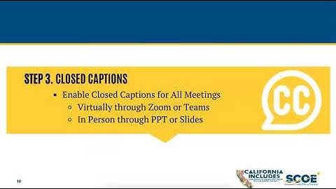 Accessibility Top Tip #3 Closed Captions