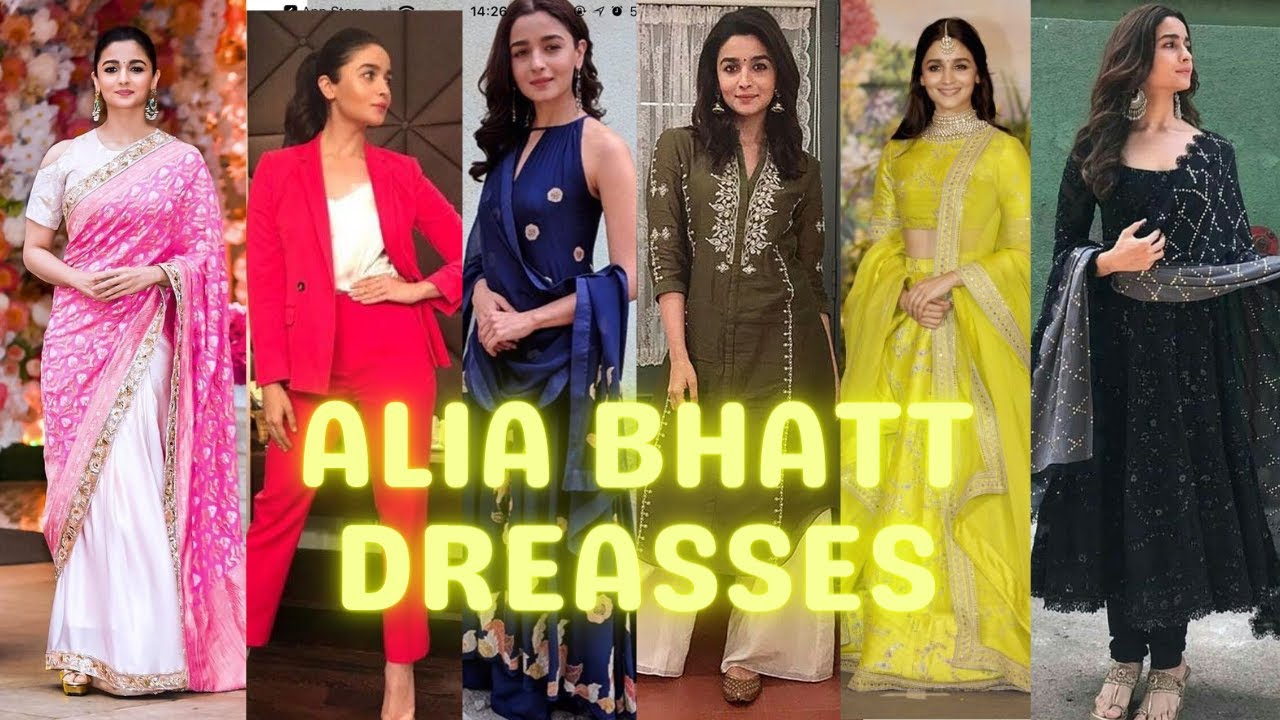 Very Beautiful Dresses of Alia Bhatt / Alia Bhatt Dresses Designs / Actress Alia Bhatt Dresses