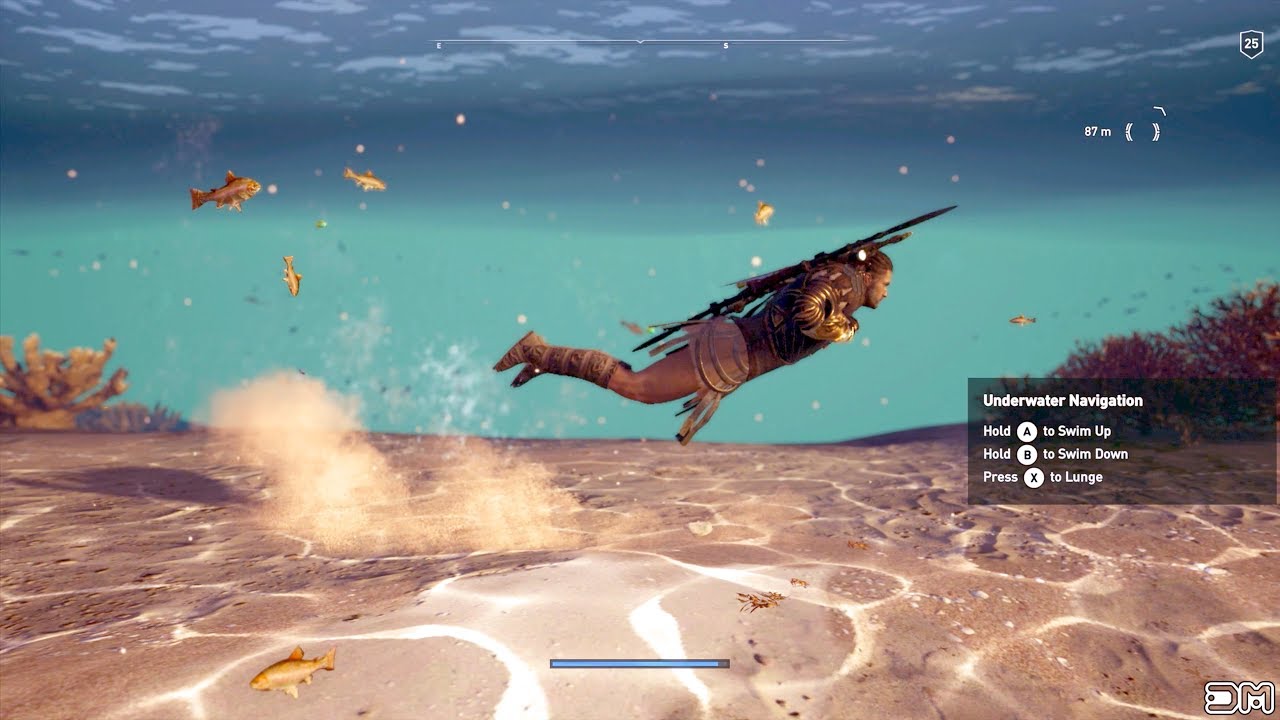 Assassins Creed Odyssey Breathe underwater & Poseidon’s Trident Location