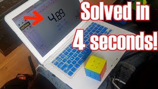 Rubiks Cube Solved in 4.89 Seconds!